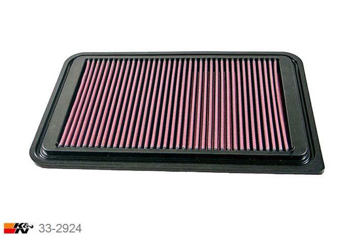 33-2924 K&N Luchtfilter Lengte 311 mm, Breedte 202 mm, Mazda 3 1.4, 2004-2008