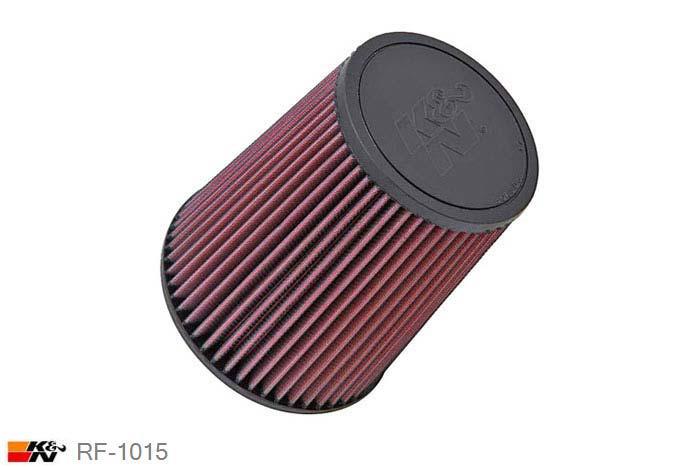 102mm aansluitdiameter, RF-1015, K&N Luchtfilter Universeel, Conisch, Lengte filter 178mm, Buitendiameter onder 152mm, Buitendiameter kap 114mm, Rubber kap, Lengte flens 16mm, 0 mm