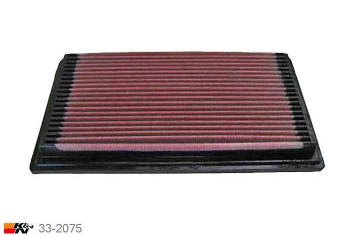 33-2075 K&N Luchtfilter Lengte 279 mm, Breedte 167 mm, Subaru Impreza 2.0 WRX/Sti, 2004-2005