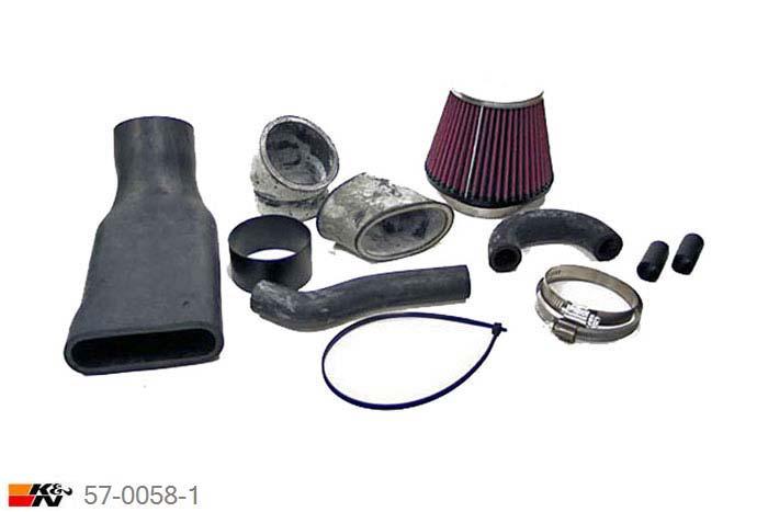 57-0058-1, K&N 57i Kit, Peugeot 306, 2.0 S16, 150/152PK, 1994-1997, 16V/S16 met vierkante luchtfilterkast