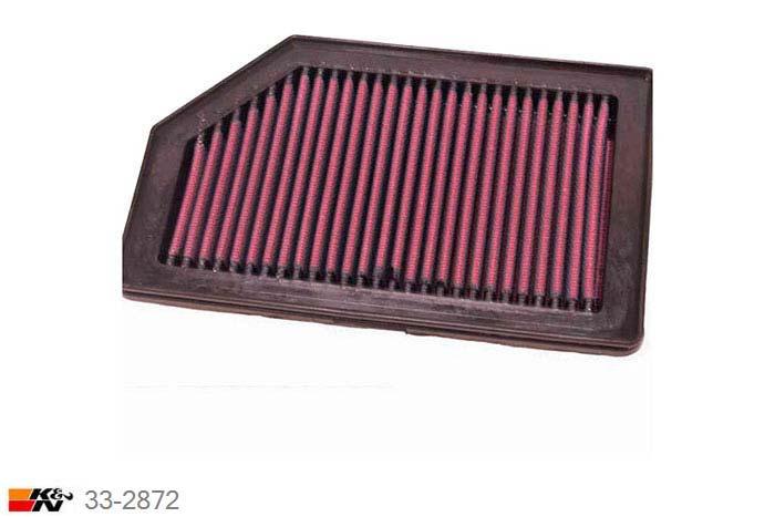 33-2872 K&N Luchtfilter, Honda Jazz 1.5 OE # 17220-REAZ00, 2004