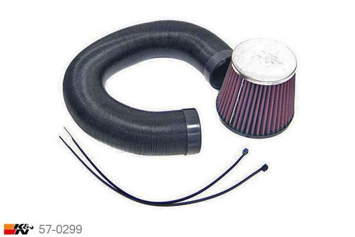 57-0299, K&N 57i Kit, VW Golf III, 1.6, 75PK, 1991-1995, spi orig.met paneelfilter standaard met paneelfilter spi