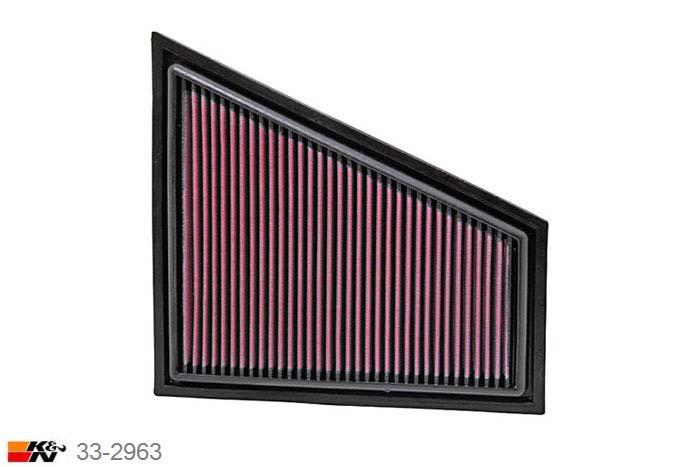 33-2963 K&N Luchtfilter, BMW X1 2.0 benzine 20i en 28i, 2011-2015