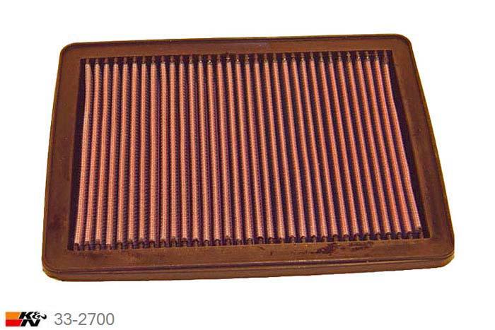 33-2700 K&N Luchtfilter Lengte 257 mm, Breedte 206 mm, Suzuki Vitara 1.6 8V 2deurs injectie, 1992-1994