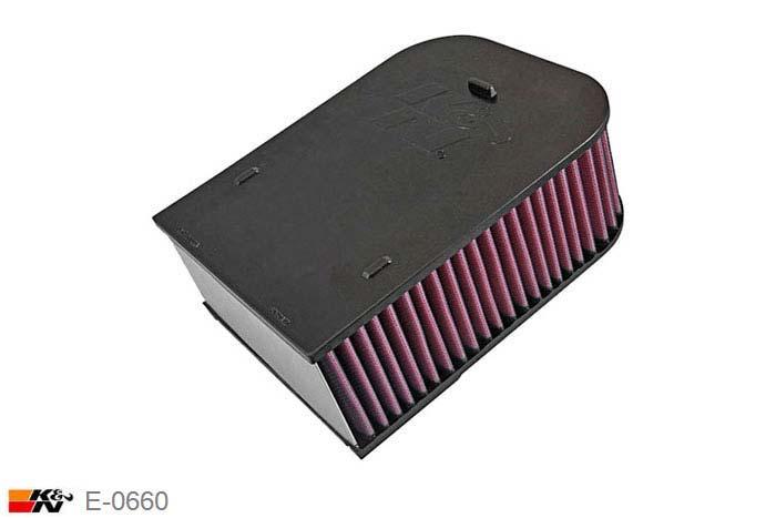 E-0660 K&N Luchtfilter, Porsche Macan 3.0 2 stuks nodig, 2015-2016