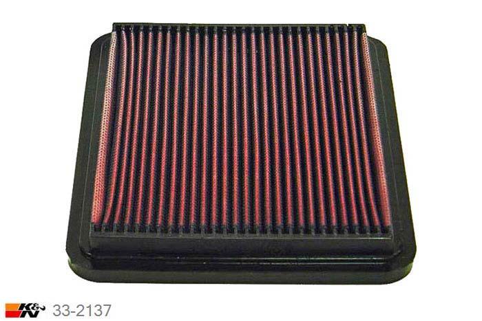 33-2137 K&N Luchtfilter Lengte 252 mm, Breedte 216 mm, Lexus LS430 4.3, 2000-2006