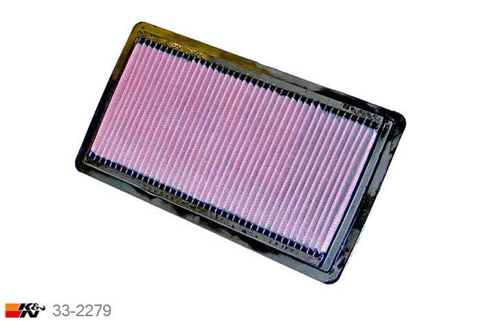 33-2279 K&N Luchtfilter Lengte 310 mm, Breedte 175 mm, Mazda 6 2.3 16V excl. USA, 166PK, 2002-2008