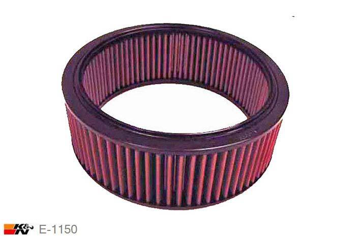 E-1150 K&N Luchtfilter Buitendiameter 254 mm , Binnendiameter 203 mm , Hoogte 89 mm, Dacia Sandero 1.6 8V, 2008-2012