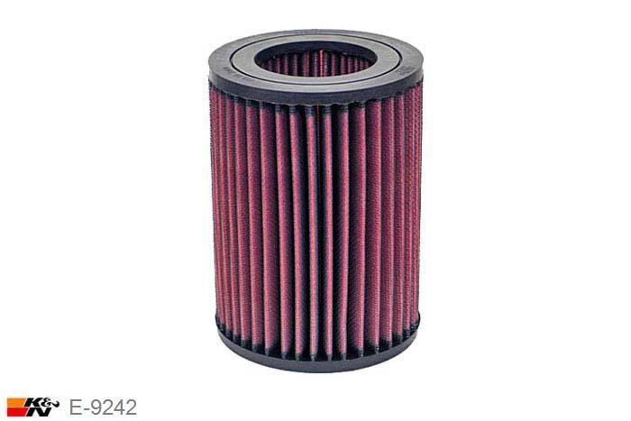 E-9242 K&N Luchtfilter Buitendiameter 110 mm , Binnendiameter 62 mm , Hoogte 151 mm, Mercedes A160 1.6 W168, 102PK, 1997-2004