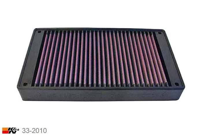 33-2010 K&N Luchtfilter Lengte 270 mm, Breedte 156 mm, Nissan 300ZX 3.0 ook Turbo V6/Z31, 177PK, 1984-1987