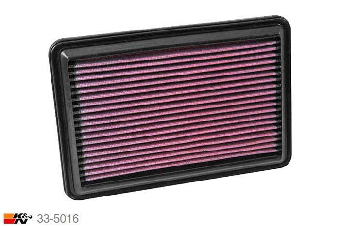33-5016 K&N Luchtfilter, Nissan Qashqai 1.2, 2014-2015