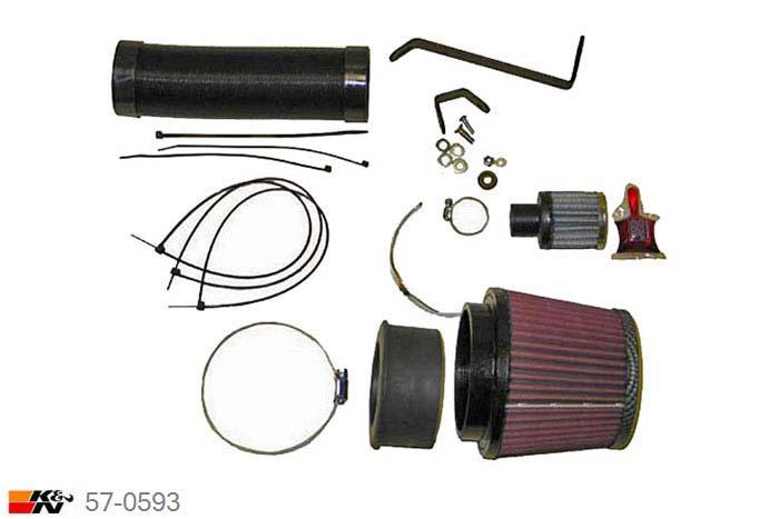 57-0593, K&N 57i Kit, Audi A4, 1.8, 150/163PK, 2001-2006, Turbo