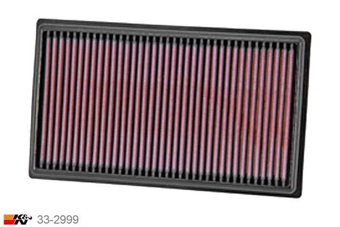 33-2999 K&N Luchtfilter, Mazda 3 2.0 niet USA modellen DISI motor, 2009-2013