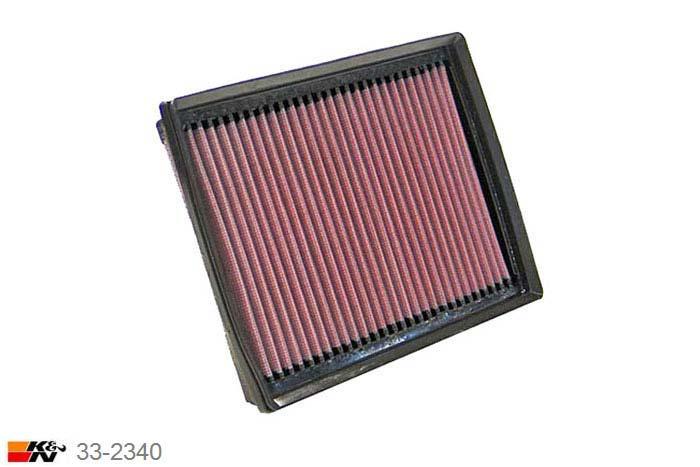 33-2340 K&N Luchtfilter Lengte 210 mm, Breedte 159 mm, Ford Fusion 3.0, 2006-2012
