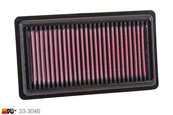 33-3046 K&N Luchtfilter, Fiat 500 0.9 excl. Turbo, 2012-2016