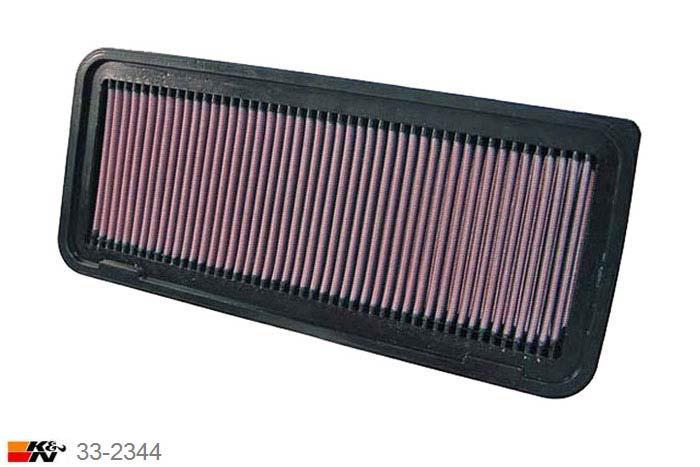 33-2344 K&N Luchtfilter Lengte 371 mm, Breedte 159 mm, Lexus RX400h 3.3, 2007-2009