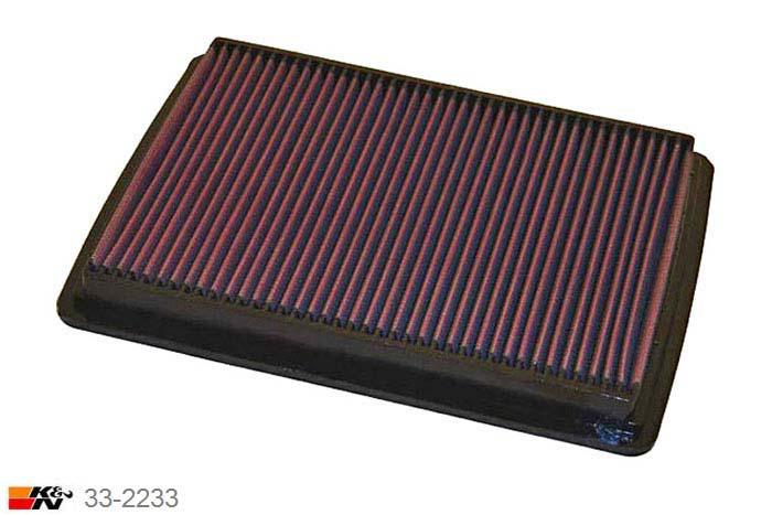 33-2233 K&N Luchtfilter Lengte 291 mm, Breedte 216 mm, Jeep Commander 3.7, 2006-2010