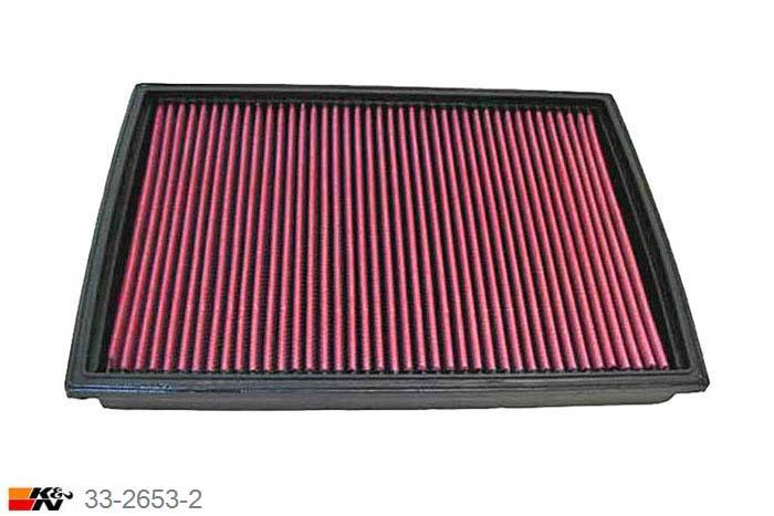 33-2653-2 K&N Luchtfilter Lengte 305 mm, Breedte 227 mm, Opel Astra F 1.4 SE+16V, 60/82PK, 1991-1998