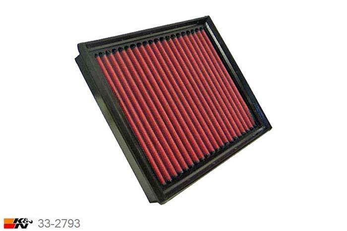 33-2793 K&N Luchtfilter Lengte 245 mm, Breedte 196 mm, Renault Latitude 1.5, 2013