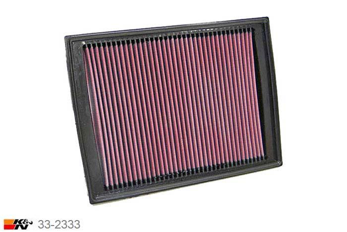 33-2333 K&N Luchtfilter Lengte 297 mm, Breedte 224 mm, Landrover Discovery 4.4, 2004-2008