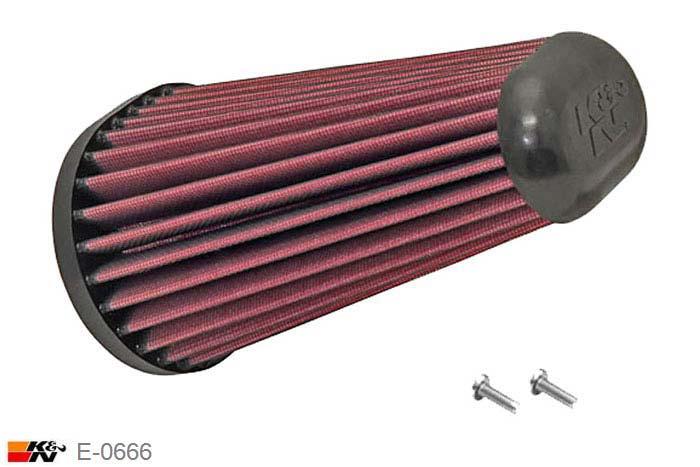 E-0666 K&N Luchtfilter, Porsche Cayman 2.7 2 stuks nodig, 2014-2015
