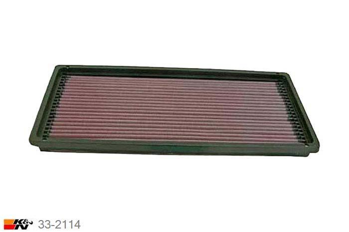33-2114 K&N Luchtfilter Lengte 341 mm, Breedte 159 mm, Jeep Wrangler 4.0, 1996-2006