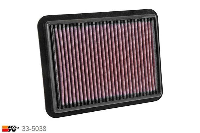 33-5038 K&N Luchtfilter, Mazda 2 1.5 incl. Diesel, 2015-2016