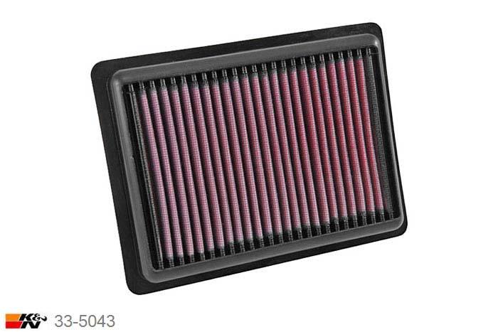 33-5043 K&N Luchtfilter, Opel Karl 1.0, 2015-2016