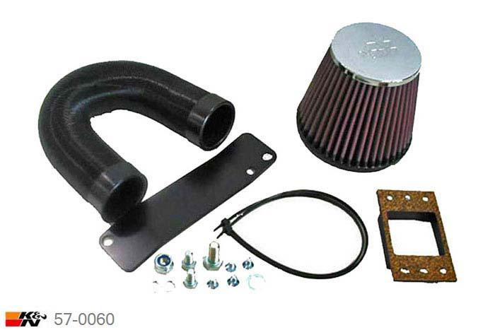 57-0060, K&N 57i Kit, VW Golf III, 2.0 8V, 115PK, 1994-1997, alleen voor 8V GTi Bosch vierkante aansl.