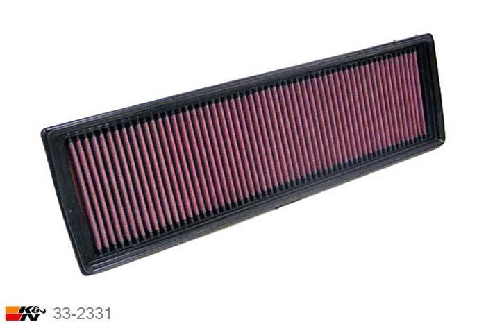 33-2331 K&N Luchtfilter Lengte 427 mm, Breedte 127 mm, VW Passat 2.5, 2012-2014