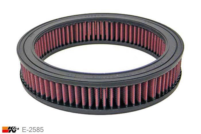 E-2585 K&N Luchtfilter Buitendiameter 229 mm , Binnendiameter 178 mm , Hoogte 46 mm, Opel Corsa A 1.0, 45PK, 1983-1987