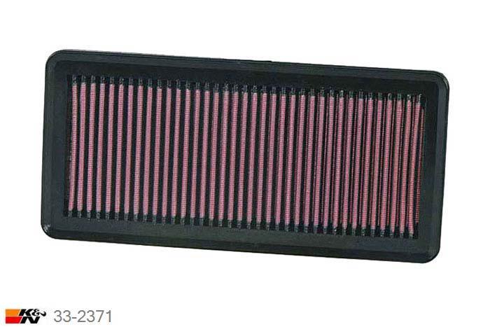 33-2371 K&N Luchtfilter Lengte 286 mm, Breedte 137 mm, Suzuki SX4 2.0, 2007-2009