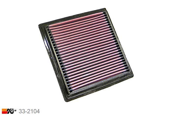 33-2104 K&N Luchtfilter Lengte 200 mm, Breedte 192 mm, Honda HR-V 1.6, 105/124PK, 2000-2004