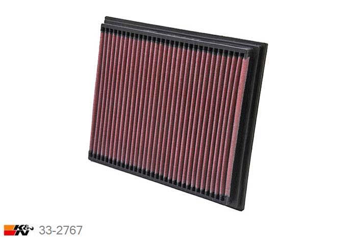 33-2767 K&N Luchtfilter Lengte 235 mm, Breedte 197 mm, Mercedes SLK200 2.0 16V R170 R170 16V, 136/163PK, 1996-2006