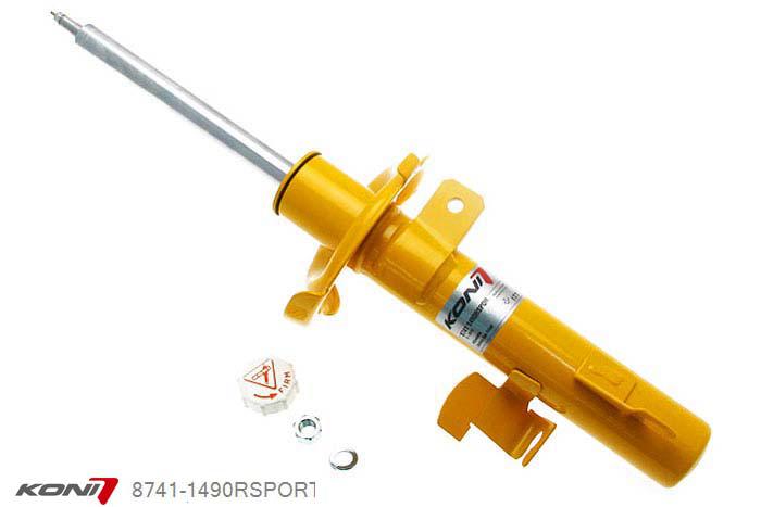 8741-1490RSPORT, Koni Sport schokdemper Vooras rechts, Mazda 5, 2005-2010, Demping instelbaar  d.m.v. stelknop, Standaard lengte , verlaging tot max. -40mm