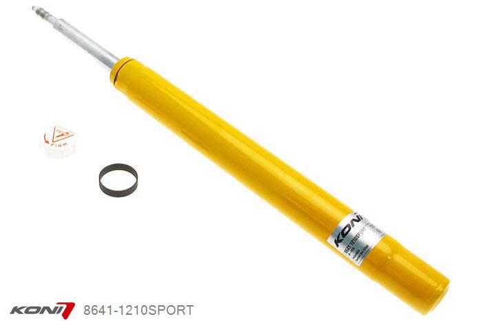 8641-1210SPORT, Koni Sport schokdemper Vooras, BMW Sedan/Touring/Cabrio incl. M-Technik, 09/1982-1991, 318is, 323i, 325i, 324td, McPherson met 51 mm diam. behuizing, L-max: -20mm, Demping instelbaar  d.m.v. stelknop, Standaard lengte , verlaging tot max. -40mm