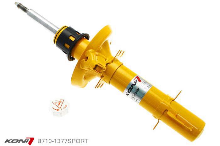 8710-1377SPORT, Koni Sport schokdemper Vooras, Audi TT (8N) Coupe, 1998-09/2006, 2WD, Demping instelbaar  d.m.v. stelknop, Standaard lengte , verlaging tot max. -40mm