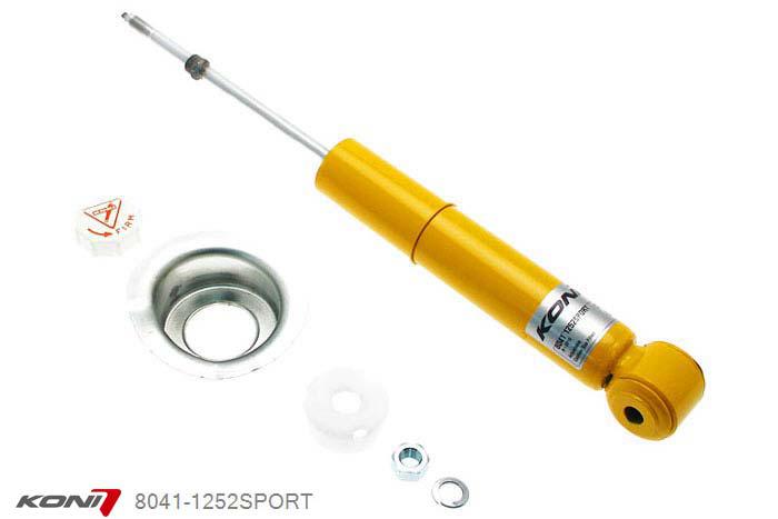 8041-1252SPORT, Koni Sport schokdemper Achteras, Mazda MX-5, 1998-2005, Demping instelbaar  d.m.v. stelknop, Standaard lengte , verlaging tot max. -40mm