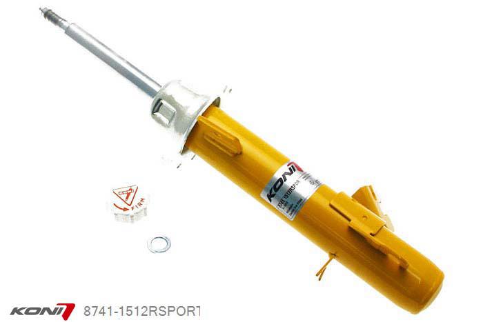 8741-1512RSPORT, Koni Sport schokdemper Vooras rechts, Mini Clubman Cooper (S), 2007-2013, incl. JCW (R55), Demping instelbaar  d.m.v. stelknop, Standaard lengte , verlaging tot max. -40mm