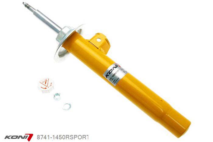 8741-1450RSPORT, Koni Sport schokdemper Vooras rechts, BMW Z 4 Roadster (E85) 2.0i, 2.5i, 2.5si, 3.0si, 3-12-2008, Demping instelbaar  d.m.v. stelknop, Standaard lengte , verlaging tot max. -40mm