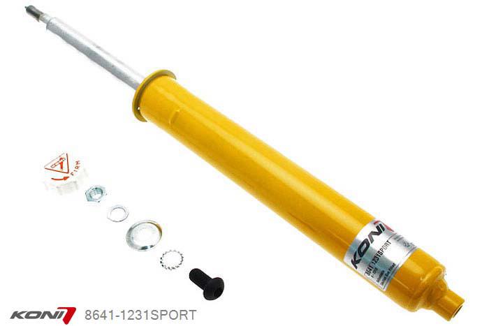 8641-1231SPORT, Koni Sport schokdemper Vooras, Mitsubishi Eclipse Coupe en Spyder, 2000-2005, alleen voor KYB veerpoten, Demping instelbaar  d.m.v. stelknop, Standaard lengte , verlaging tot max. -40mm