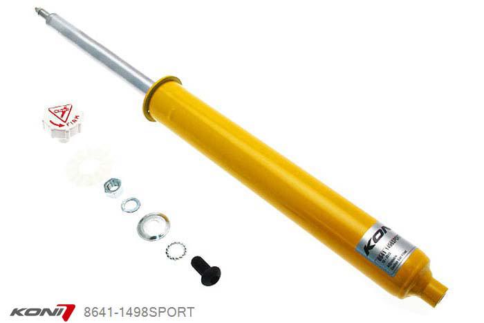 8641-1498SPORT, Koni Sport schokdemper Vooras, Honda Europe (FN, FK) 1.4i, 1.8i, 2.2CDi excl. 'R', 2006-2012, Voor: alleen voor originele veerpoten, Demping instelbaar  d.m.v. stelknop, Standaard lengte , verlaging tot max. -40mm