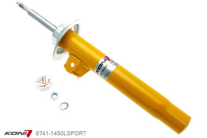 8741-1450LSPORT, Koni Sport schokdemper Vooras links, BMW Z 4 Roadster (E85) 2.0i, 2.5i, 2.5si, 3.0si, 3-12-2008, Demping instelbaar  d.m.v. stelknop, Standaard lengte , verlaging tot max. -40mm