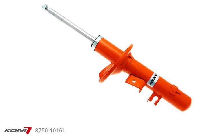 8750-1016L, Koni STR.T schokdemper Vooras links, Peugeot 205 GTi, Rallye 1984-1994, , Standaard lengte , verlaging tot max. -40mm