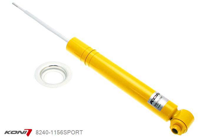 8240-1156SPORT, Koni Sport schokdemper Achteras, BMW Sedan 4 en 6-cyl., 12/1995-2003, M-Technik, excl. EDC (Electronic Damper Control) en niveauregeling, Demping instelbaar, alleen voor montage (in uitgebouwde toestand), Standaard lengte , verlaging tot max. -40mm