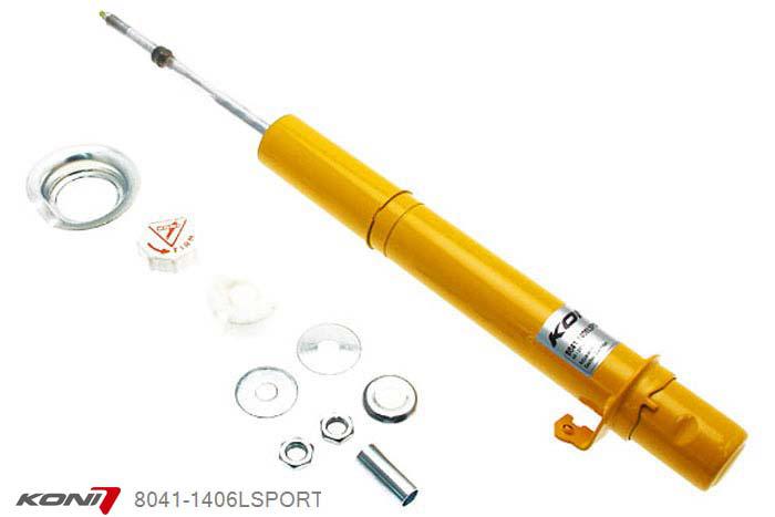 8041-1406LSPORT, Koni Sport schokdemper Vooras, Honda Sedan, 2008-2014, 2.0i, 2.4i, 2.2i-DTEC, Demping instelbaar  d.m.v. stelknop, Standaard lengte , verlaging tot max. -40mm