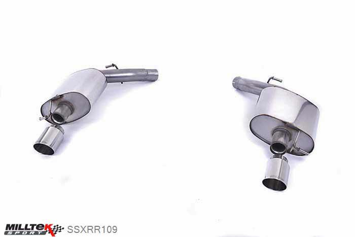 SSXRR109, Land Rover Sport 5.0 Supercharged (L494) 2013- Milltek, Rear Silencer(s), Rear Silencers / Axel Back with Polished GT-90 Trims GT-90, 2,5 inch, 63,5mm