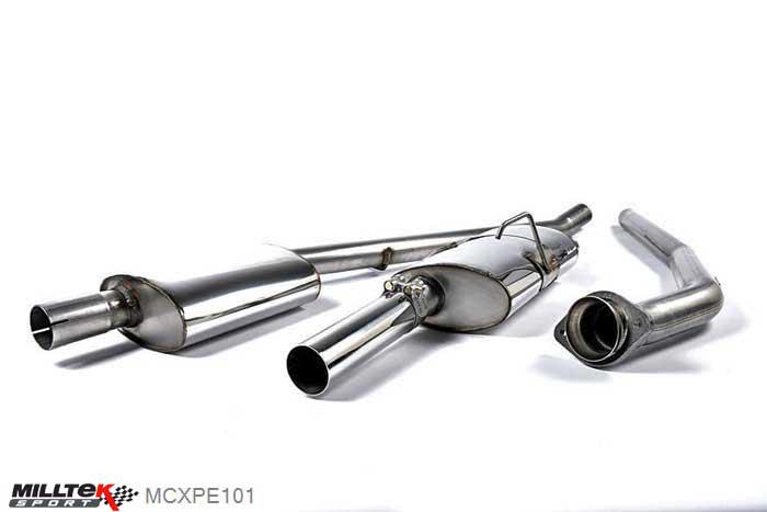 MCXPE101, Peugeot 205 GTi 1.6 and 1.9 (non-cat models) 1986-1993 Milltek, Manifold-back system,  , 2,25 inch, 57,15mm