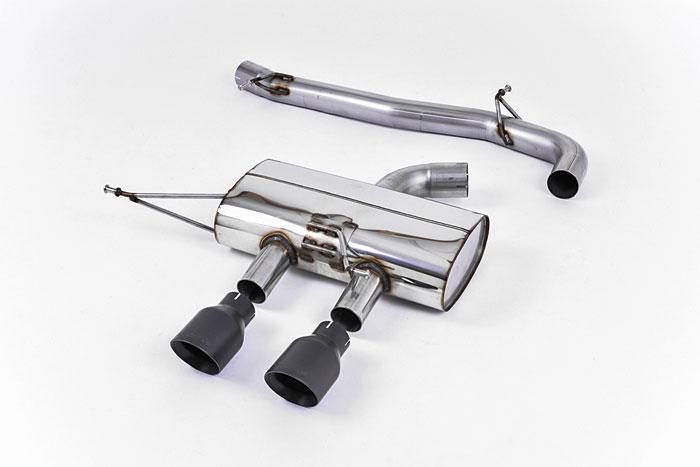 SSXVW217, VW Golf Mk6 R 2.0 TSI 270PS 2009-2013 Milltek, Cat-back system, 3-inch Race System. Non-resonated (louder). Dual GT100 Polished, 3 inch, 76,2mm