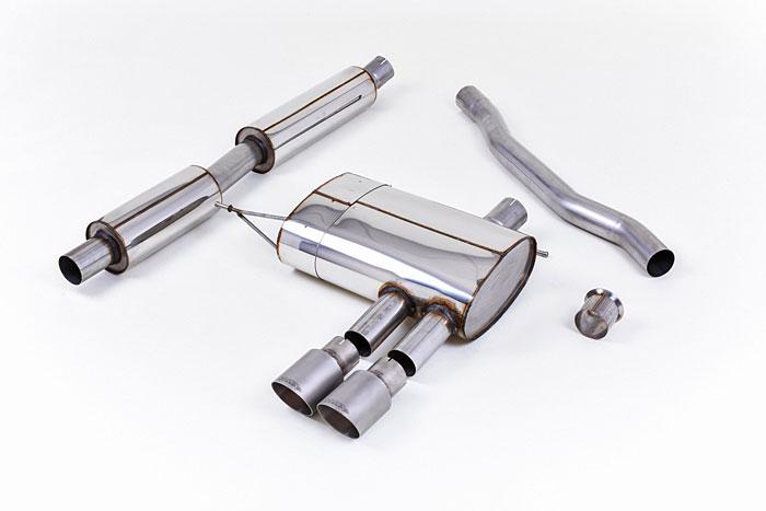 SSXM425, Mini Mk3 (F56) Mini Cooper S 2.0 Turbo (Rest of World) 2014- Milltek, Cat-back system, Resonated (quieter). Titanium Tips Twin 90mm GT90 Titanium, 2,75 inch, 69,85mm